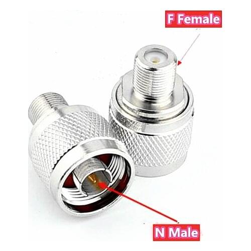 2PCS RF Adapter N Male Plug to F Female Jack RF Coaxial Adapter Connector wholesale