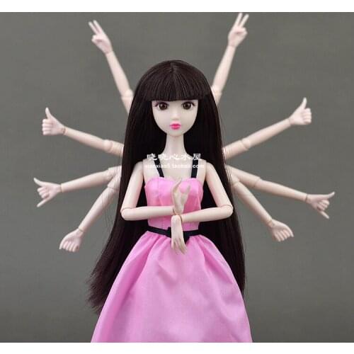 4 pairs/lot Original Dolls hands gesture / Doll Accessories DIY White Skin For 1/6 Queen XINYI Lisa Doll Toys for Girls Gift