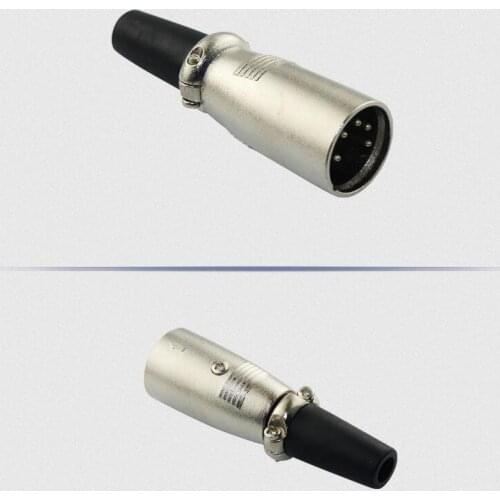 5 core XLR Cannon connector; male and female/ one pair