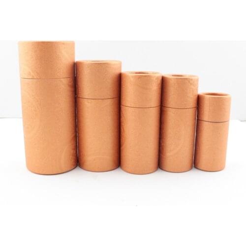 50pc 10/20/30/50/100ml Oil bottle packaging box kraft paper tube packing box dropper bottle round cardboard Lipstick Perfume box