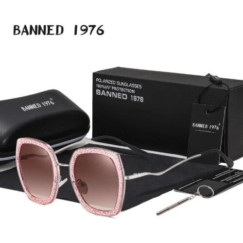 Женские солнцезащитные очки авиаторы BANNED 1976 China At AliExpress