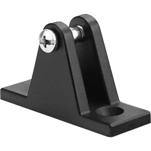 Black Nylon 90 Degree Flat Mount Bimini Top Deck Hinge for Kayak Boat Marine