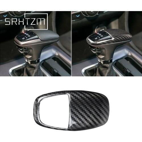 For Dodge Challenger Charger 2015 2016 2017 2018 2019 Carbon Fiber Color Gear Shift Knob Head Cover Trim Car Accessories