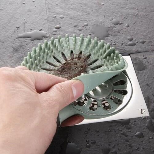 Sink Sewer Filter Shower Drain Strainers Bathtub Stopper Silicone Sink Plug Cover Hair Catchers Bathroom Universal Floor Filter