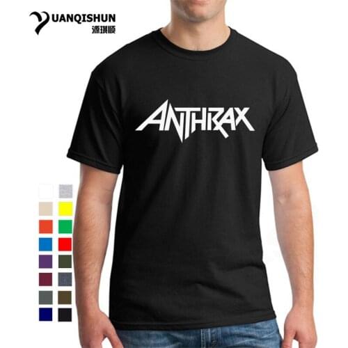 Rock Band ANTHRAX Printed Mens T Shirt New Heavy Metal Hip Hop T Shirts Men Cotton Short Sleeve Tee Shirt Homme Camiseta Hombre