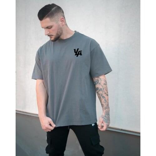 New Men Short sleeve T-shirt Casual Black Print t shirt Gyms Fitness Bodybuilding Workout Tees Tops Male Summer Brand Clothing