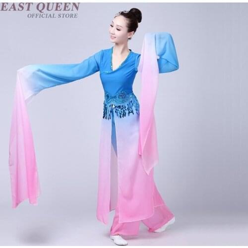 Wholesale Dance Costume Water Sleeves Hanfu Princess Dress Cosplay Costume Chinese Folk Dance Costume XXXL FF058 YQ