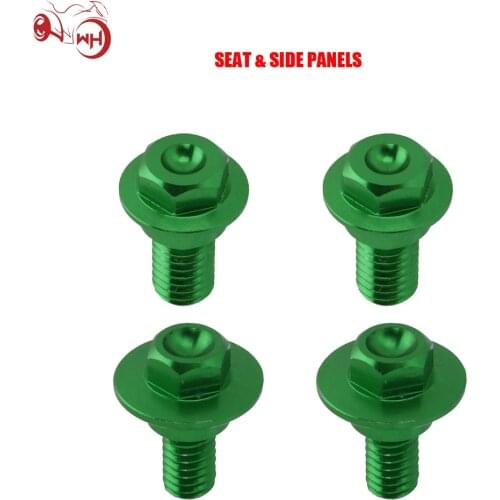Motorcycle Number Plante Radiator Shrouds Seat Side Panels Front Rear Fender Screw For KAWASAKI KX125 KX250 KX250F KX450F RMZ250
