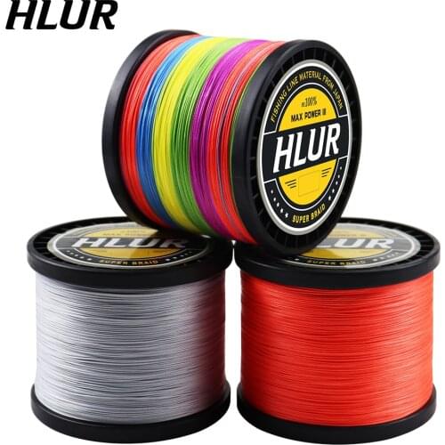 HLUR New 8 Strands Strong PE Fishing Line 500M Strong Abrasion Resistance Multifilament Fishing Line