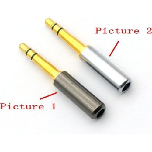 10pcs Mini 3.5 mm 3 Pole Copper Long Plug Audio Jack Earphone Adapter connector