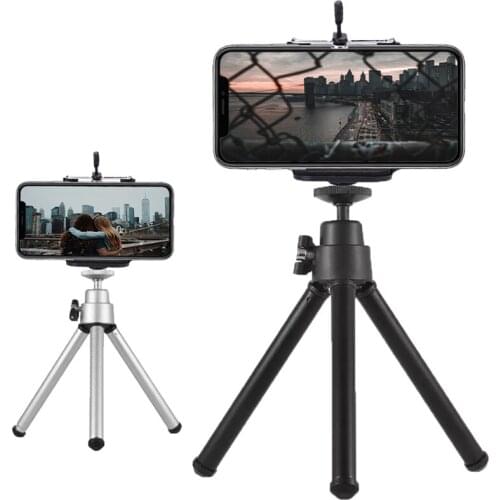 Mini Tripod Portable Lightweight Tripod Stand Mount For Phone With Phone Clip Tripod For iPhone 6 7 6s 5s