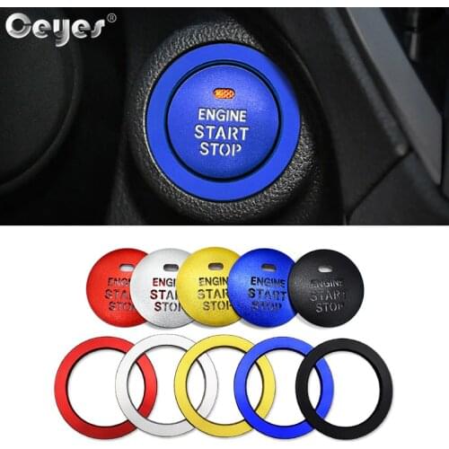 Ceyes Car Accessories Engine Stickers Styling Start Stop Ring Button Trim Case For Subaru Forester Outback For Lexus For Toyota