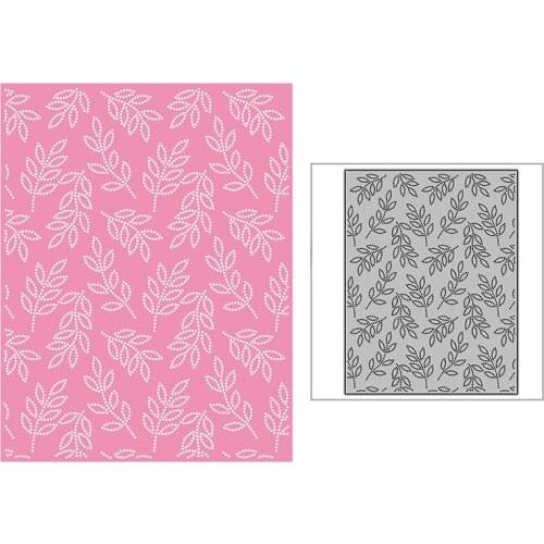 New Spotted Olive Leaves Background Plate Craft Embossing Mold 2021 Metal Cutting Dies for DIY Scrapbooking Album Card Making