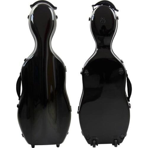 New Light High Quality Fiber Glass 15"-17" Viola Case Adjustable Viola Case Bow Holders & Straps Parts Accessory With Wheels