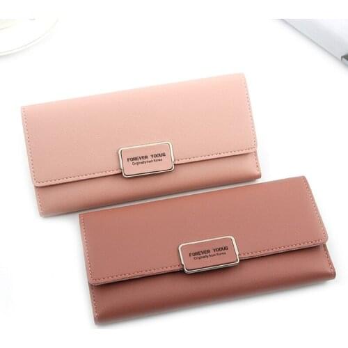 New Women Long Wallets Student Wallet Female Wallet Female Clutches Multi-function Multi-card Bit Coin Purse