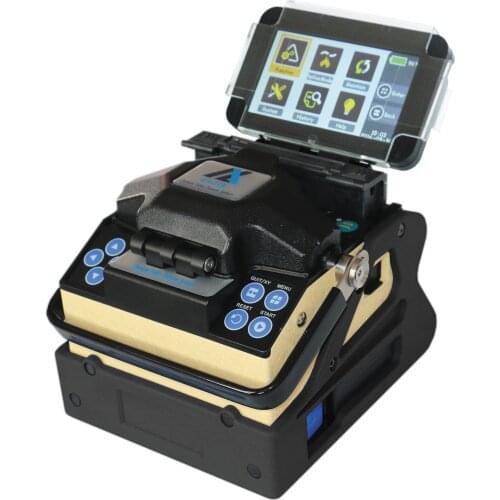 Optical Fiber Welder FTTH Fusion Splicer Splicing Machine 6 Motors ALK-88A