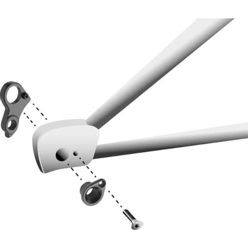 5set Bicycle gear rear derailleur hanger For CUBE #10240 Elite Cross Race Stereo Hybrid Agree AMS Sram Axial LS MTB MECH dropout