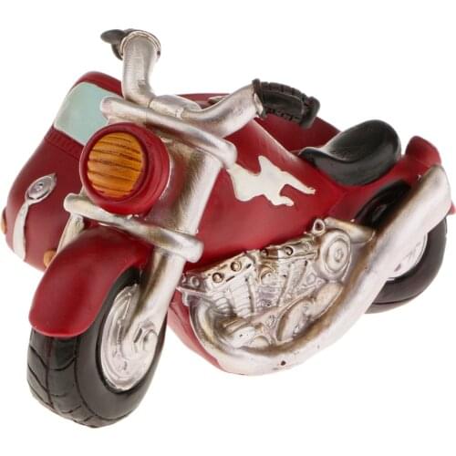 Retro MOTORCYCLE Resin Cacti Succulent Plant Flower Bed Home Garden Planter