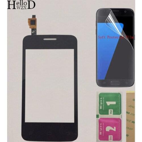 3.5'' Mobile TouchScreen Touch Screen For Fly IQ434 IQ 434 Touch Screen Digitizer Panel Sensor Front Glass + Protector Film
