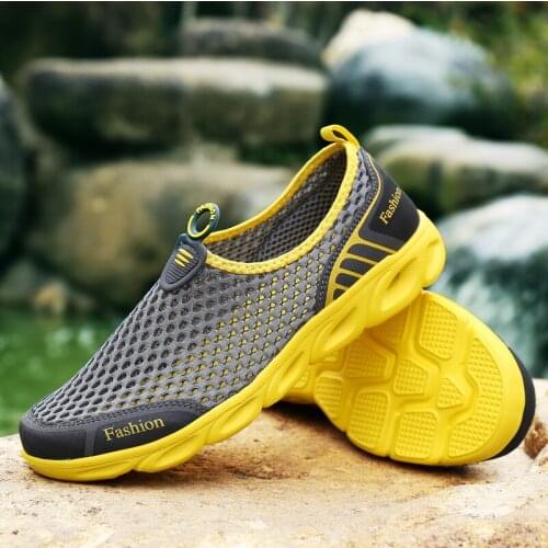 Unisex Air Mesh Aqua Shoes Swimming Beach Sport Sneakers Male Outdoor Water Sports Footwear Water Shoes Sea Men Fishing Barefoot