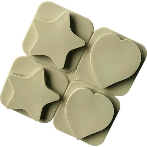 4 Even Love Five-pointed Star Silicone Mold DIY Household Baking Tool XG7011