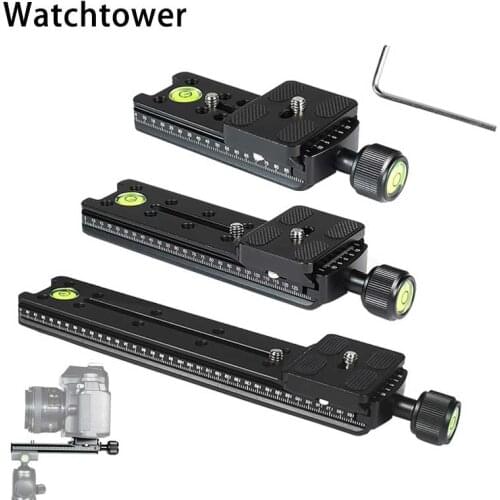 Slide Rail Camera Clamp Tripod Quick Release Clamp Mount Adapter Dslr Support With Plate Photography Accessories For Arca Swiss