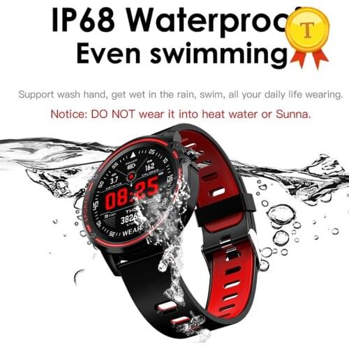 IP68 Waterproof Sport swimming Smart Watch Men Pedometer Heart Rate Blood Pressure ECG PPG Monitor Smart band for iphone android