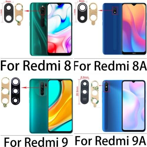 Rear Back Camera Glass Lens Cover For Xiaomi Redmi 8 8A 9 9A 9C Note 8T 9S 8 9 Pro Max With Ahesive Sticker