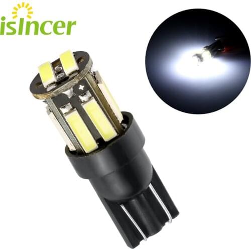 1/4/10pcs T10 Led Canbus W5W Led Bulbs W5W 10 7020 SMD 194 168 White Wedge Lamp Bulbs Clearance Lights Car Interior Lights