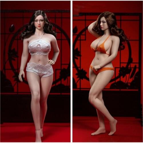 1/6 Scale SFD Busty Pretty Woman Figures Including Head Tall 27cm BJD Action Figure Doll Soft Silicone Model Toys C1190