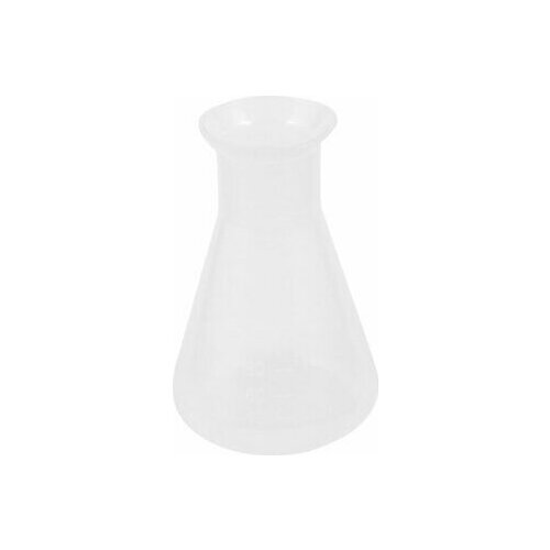 100ml Clear White Laboratory Liquid Bottle Plastic Conical Flask