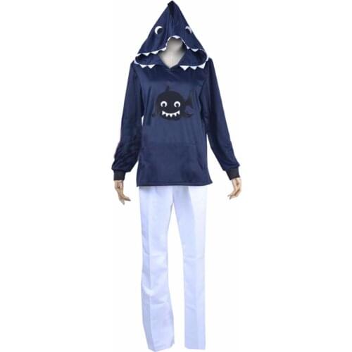 2018 Anime Free! Iwatobi Swim Club Rin Matsuoka Shark Hoodie Sweatshirt Hooded Jacket Coat Cosplay Costume