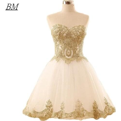 2021 New Arrival Sweetheart Short/Mini Homecoming Dresses Tulle Skirt Lace-Up Little Prom Party Graudation Cocktail Gown BM761