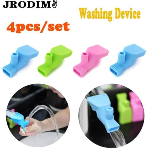 Kitchen Bathroom Accessories Silicone Faucet Extender Children Washing Device Water Tap Extension Faucet Guide Extender Tools