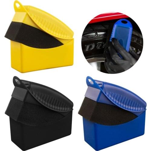 Auto Car Wheel Polishing Waxing Sponge Brush ABS Plastic Washing Detailing Cleaning Sponge Brush Car Cleaning Tools Car Wax Kit