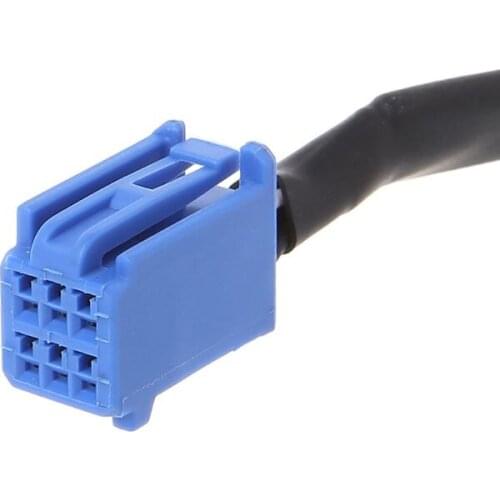 Car 3RCA Cable Adapter for toyota DVD Navigation Headunit 6Pin Blue AV Port 3040