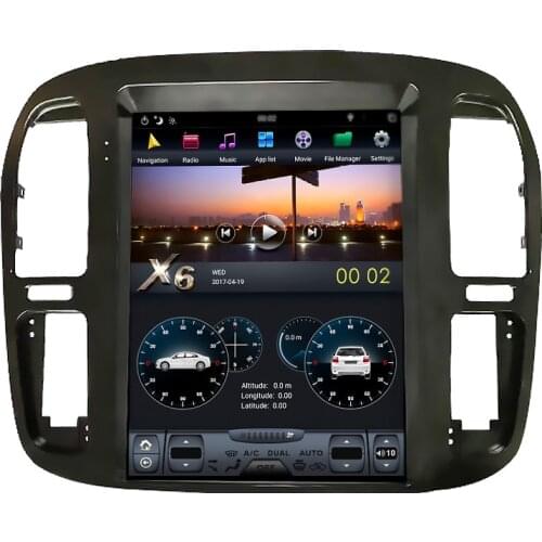 Tesla style Touch screen Android 8.1 Car Multimedia Player For TOYOTA LAND CRUISER LC100 1992-2002 car GPS radio head