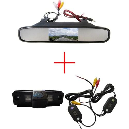 Wireless CCD Car Rear View Camera for Forester / Outback / Impreza Sedan ,with 4.3 Inch Rear view Mirror Monitor