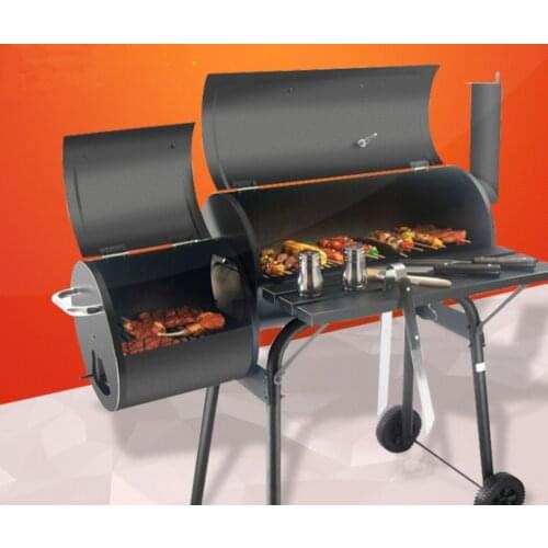 Big and small BBQ grill,Outdoor charcoal BBQ grill,BBQ grill, meat grill