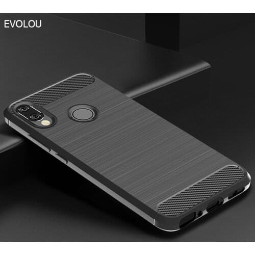 Case for Samsung Galaxy M20 Soft Bumper Carbon Fiber Silicone Phone Case for Samsung Galaxy M10 Shockproof Back Cover Shell