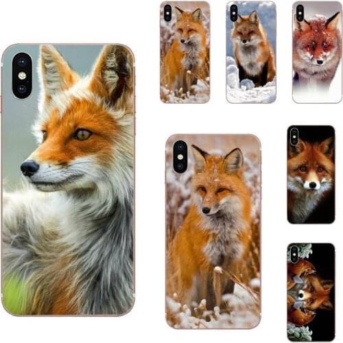 TPU Print Phone Red Fox For Xiaomi Mi note 9 10 mi10 mi9 mi8 pro lite SE Mi A1 A2 A3 CC9 CC9E 9T