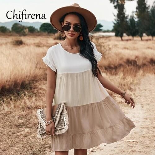 Свободные летние платья Chifirena China At AliExpress