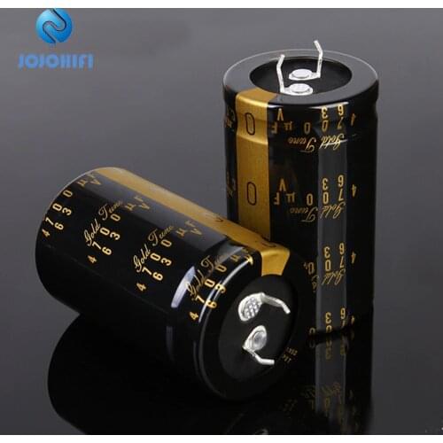 1pcs-5pcs 4700UF 63V 35x50mm KG Type II Gold Tune Pitch 10mm 63V/4700uf Audio Capacitors Electrolytic Capacitor Alloy Feet