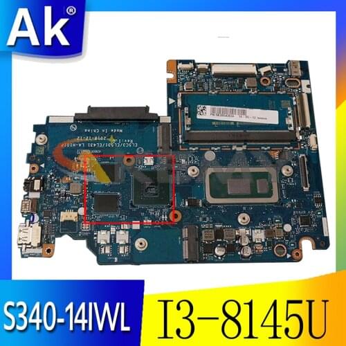 For Lenovo Flex-15iwl S340-14IWL S340-15IWL laptop motherboard LA-H101P with CPU I3-8145U RAM 4G GPU MX110 2G 100% test work