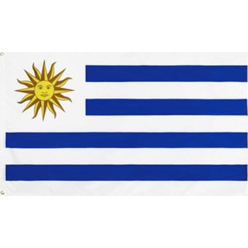 Uruguay National Flag Football Banner Polyester Flag 90*150cm For Festival Home Garden Decoration Party Supplies