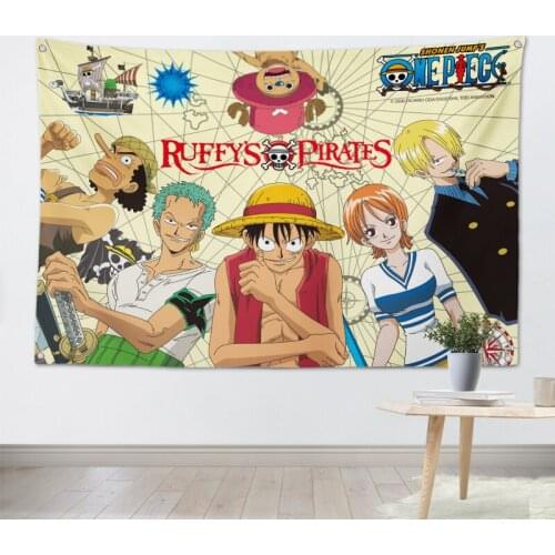 RUFFYS PIRATES cartoon cosmic hang cloth hanging flag bar studio tide shop home wall decoration background