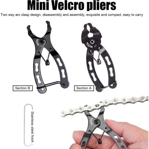 Mini mountain Bike Bicycle Chain Quick Link Open Close Tool Cycling Wrench Chain Clamp Removal Tool magic buckle pliers wrench