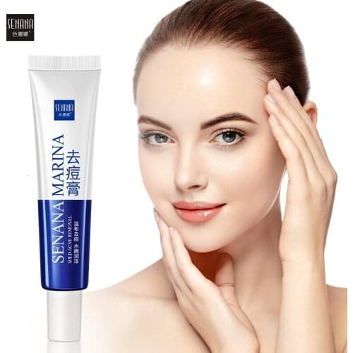 SENANA Acne Removal Cream Aloe Vera Anti Acne Oil Control Shrink Pores Blackhead Removal Moisturizing Nicotinamide Face Care 30g