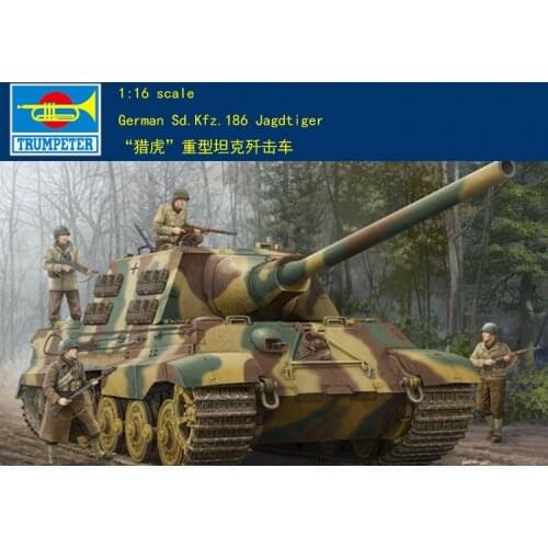 Trumpeter 1/16 00923 German Sd.Kfz 186 Jagdtiger Tank model kit