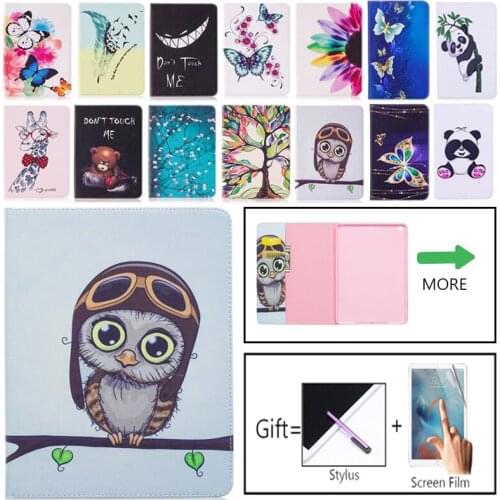 Fashion Cartoon Case Cover For Apple iPad 6th Gen 9.7 2017 2018 Funda Cases For iPad Air 1 2 iPad Pro 9.7 PU Leather Stand Shell